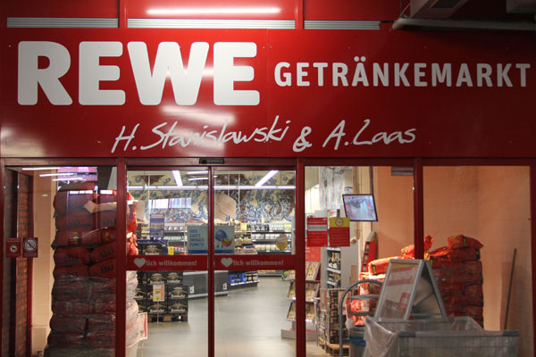 Der Getränkemarkt des Rewe-Centers